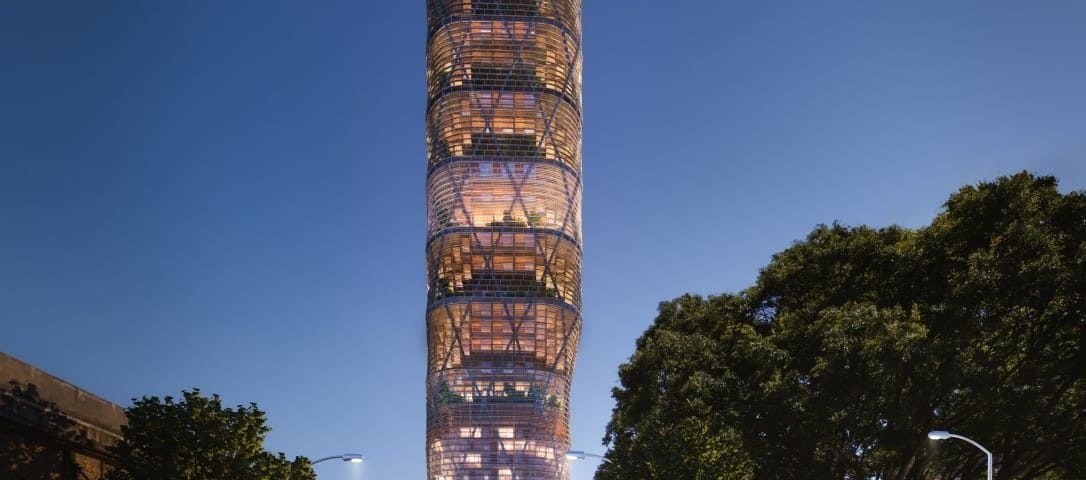 torre de madera hibrida - CUBREPACK